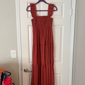 Chic Terracotta Maxi Dress